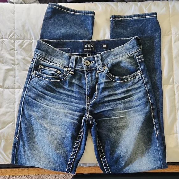 Buckle Men's Dark Blue Straight Jeans - Picture 4 of 6